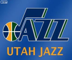 yapboz Logo Utah Jazz, NBA takımı. Kuzeybatı Grubu, Batı Konferansı